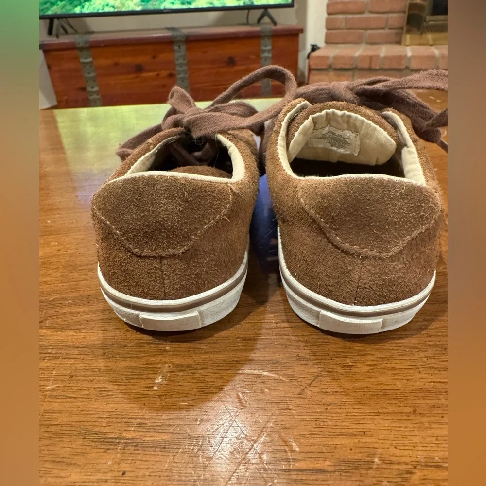 Janie & Jack Brown Suede Sneakers Little Boy Size 10